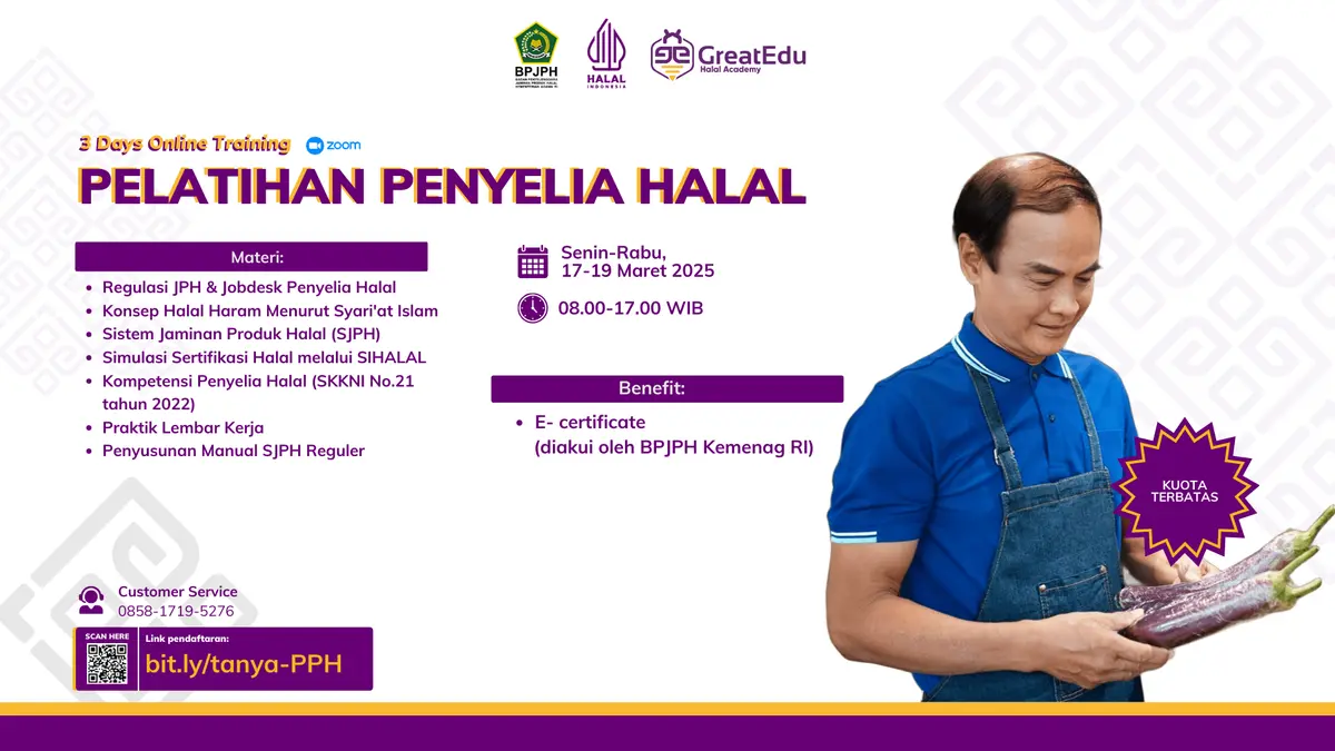 PELATIHAN PENYELIA HALAL BATCH 12